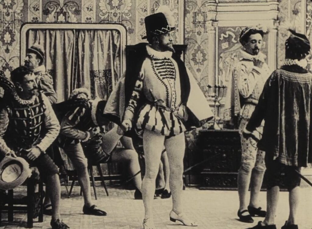 Film still of The Assassination of the Duke de Guise, the first in all of European silent cinema to have a score commissioned specifically for the film.