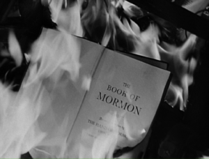 A Book of Mormon set ablaze